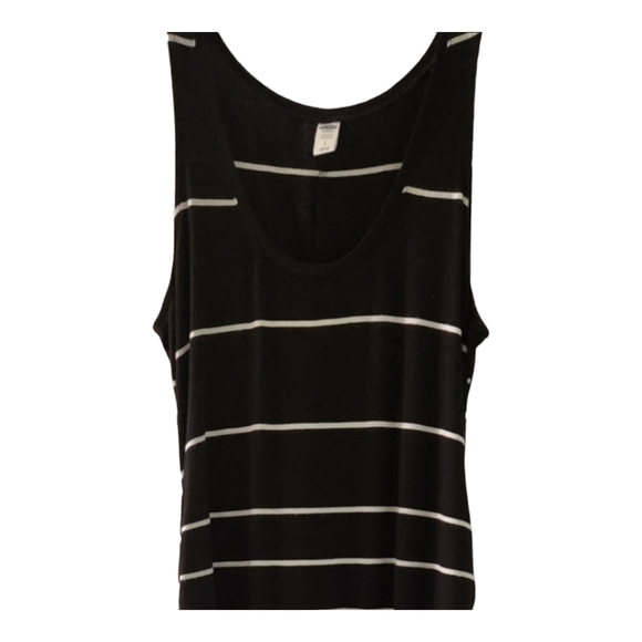 Maternity Dress Size S Black Maxi Stripe Tank Stretch❣️5/$25 - Picture 1 of 8